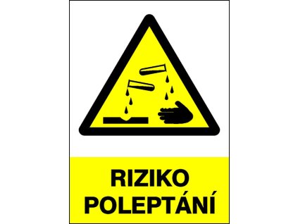 Samolepka Riziko poleptání, 15 x 21cm