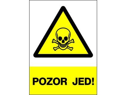 Samolepka Pozor jed!