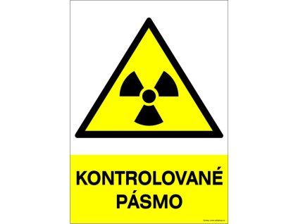 Samolepka Kontrolované pásmo