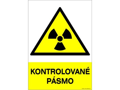 Samolepka Kontrolované pásmo, A4