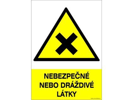 Samolepka Nebezpečné nebo dráždivé látky