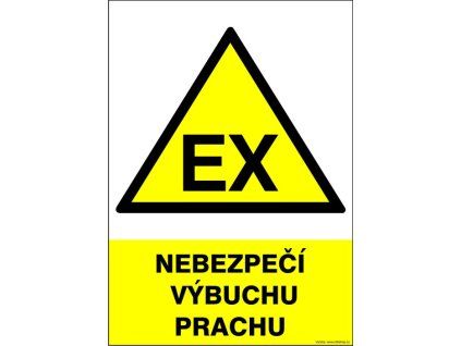 Samolepka Nebezpečí výbuchu prachu