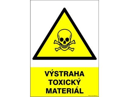 Samolepka Výstraha toxický materiál