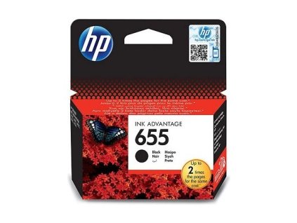 HP cartridge 655 (CZ109AE), černá