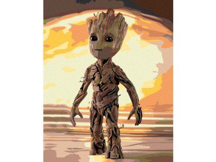 Malování podle čísel - Malý Groot, 40 x 50 cm