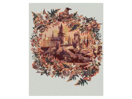 Malování podle čísel - Bradavický hrad, 40 x 50 cm