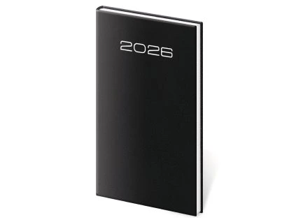 Týdenní diář 2026 Old Karachi, kapesní, černý