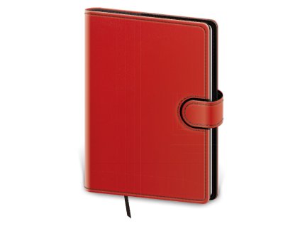 Denní diář 2026 Flip, A5, červeno/černý