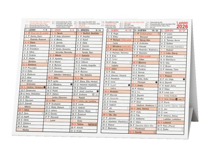 Stolní kalendář 2026 Stříškový