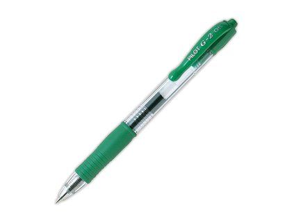 Roller Pilot G-2, hrot 0,5, gelový, zelený
