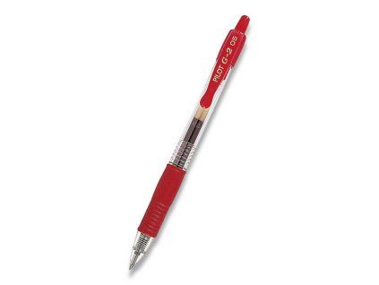 Roller Pilot G-2, hrot 0,5, gelový, červený
