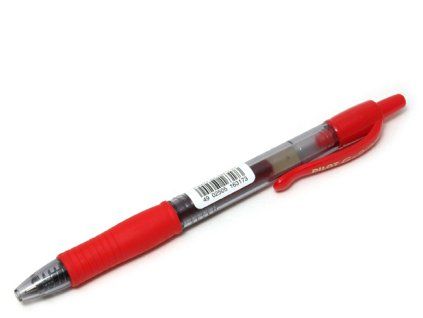 Roller Pilot G-2, hrot 0,7, gelový, červený