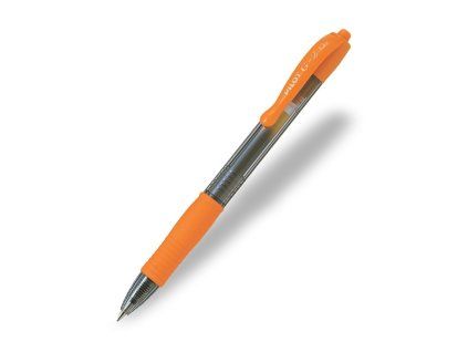 Roller Pilot G-2, hrot 0,7, gelový, oranžový