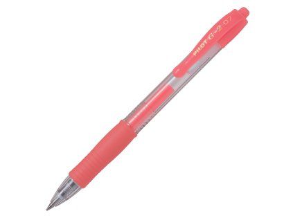 Roller Pilot G-2, 0,7, BL-G2-7-NR, gelový, neon červený
