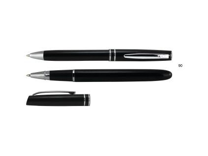 Sada Danetta - kovové kuličkové pero + roller, černá