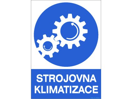 Samolepka Strojovna klimatizace, A5