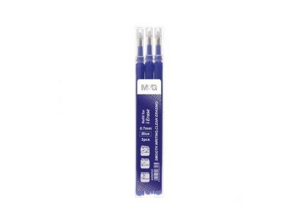 Náplň do rolleru M&G iErase 0,7 mm, 3 ks, modrá