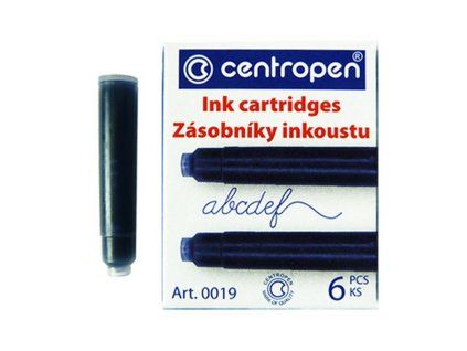 Bombičky inkoustové Centropen, modré, 6 ks