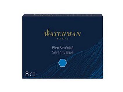 Bombičky Waterman, 8 ks, modré