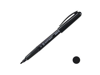 Fix Centropen 4606, permanent na CD/DVD, 1mm, různé barvy (Varianta černý)