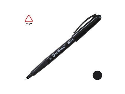 Fix Centropen 4616, liner, popisovač na CD/DVD, 0,6mm černý