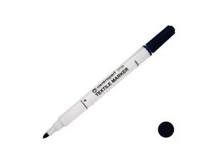 Fix Centropen 2739, na textil, kulatý hrot 1,8mm, černý