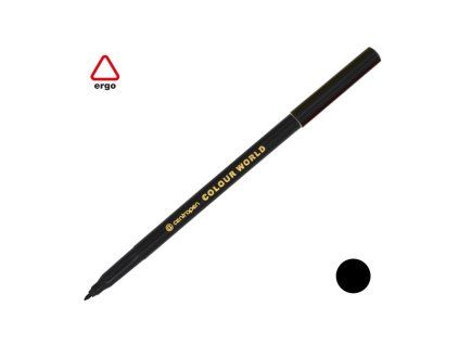 Fix Centropen 7550, 1,8mm, kulatý hrot, černý