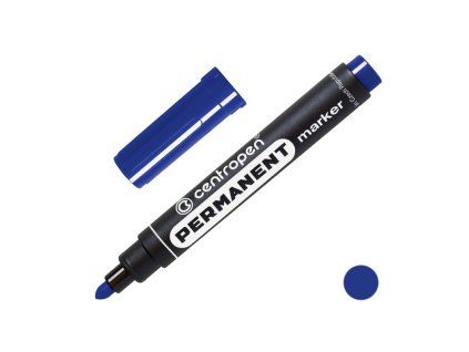 Fix Centropen 8566 permanent, kulatý hrot 2,5 mm, modrý