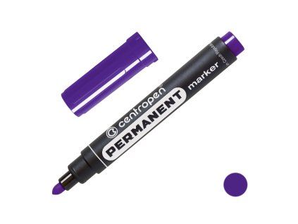 Fix Centropen 8566 permanent, kulatý hrot 2,5 mm, fialový