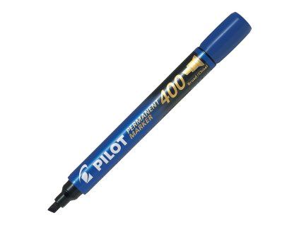 Fix Pilot Permanent Marker 400, zkosený hrot, modrý
