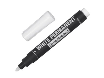 Fix Centropen 8586, bílý, permanentní