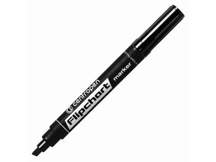 Fix Centropen 8560, Flipchart Marker, černý, seříznutý hrot 1-4,6 mm
