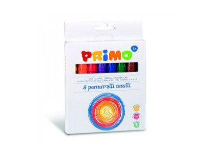 Sada fixů PRIMO na textil, 8 barev