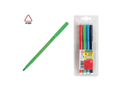 Sada fixů Centropen 7550, 4 barvy na papír