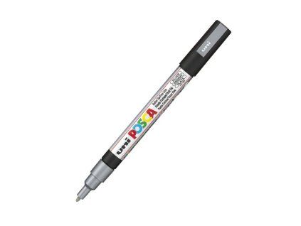 Akrylový fix Posca PC-3M, hrot 1,3 mm, stříbrný