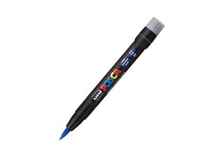 Akrylový fix Posca PCF-350, štětcový hrot 8 mm, modrý