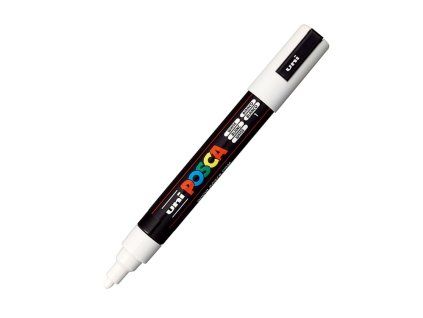 Akrylový fix Posca PC-5M, hrot 2,5 mm, bílý