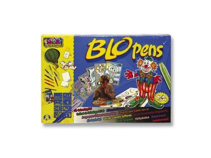 Sada foukacích fixů Centropen, 8 barev + 6 šablon