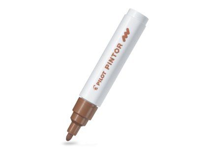 Akrylový fix Pilot Pintor, M 1.4 mm, hnědý