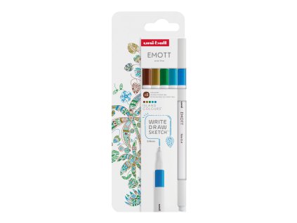 Sada linerů Uni Emott Island, 0,4 mm, 5 ks