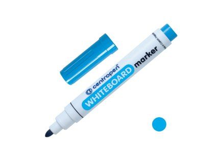 Fix Centropen 8559, White Board Marker světle modrý, kulatý hrot 2,5mm
