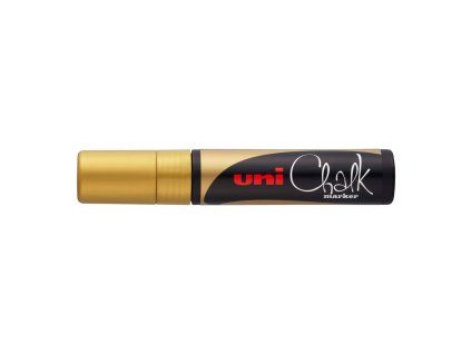 Fix Uni Chalk marker, tekutá křída, 15 mm, zlatý