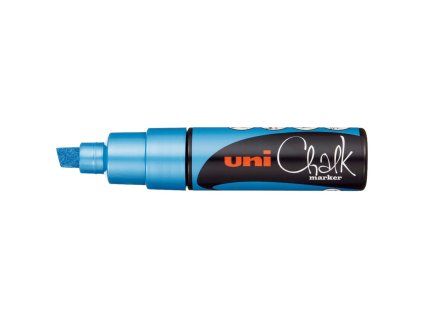 Fix Uni Chalk marker, tekutá křída, 8 mm, modrý metalický