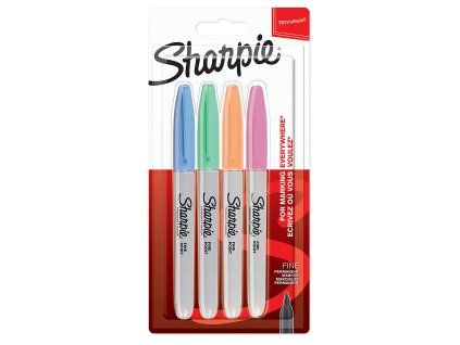Sada permanentních fixů Sharpie fine, pastelové barvy, 4 ks