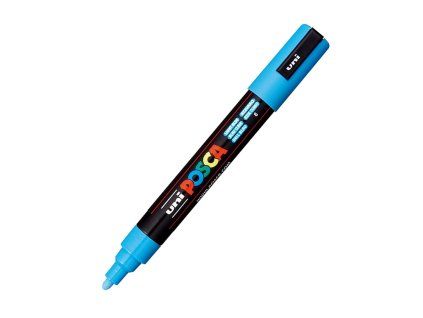 Akrylový fix Posca PC-5M, hrot 2,5 mm, světle modrý