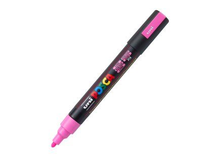 Akrylový fix Posca PC-5M, hrot 2,5 mm, neon růžový