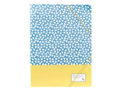 Desky B4 s gumou Flowers, karton