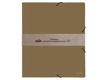 Desky A4 s gumou Ecoo, khaki