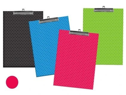 Desky A4 s klipem Matrix, červené