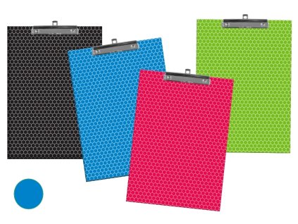 Desky A4 s klipem Matrix, modré